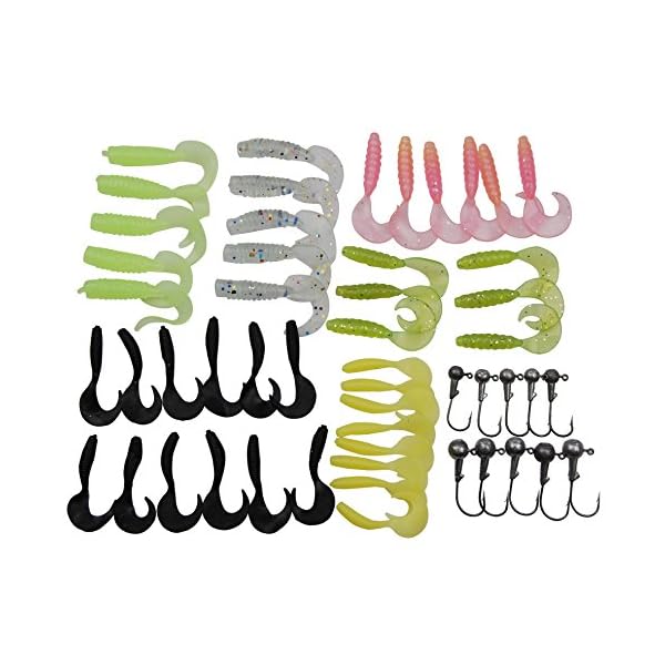 Shaddock-Fishing-New-Stylish-Top-Selling-17pcslot-Fishing-Lures-Kits-Jig-Head-Hooks-Soft-Bait-Suit-Worm-Tail-Shape-Set-33g48g65g