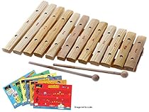D'Luca 12 Notes Wood Xylophone with Music Cards

