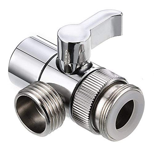 Mjuan Home & Garden - Bathroom Products,Brass Shower Arm Diverter Valve Splitter Water Inlet Pipe Fittings Bathroom - Thumbnail 6