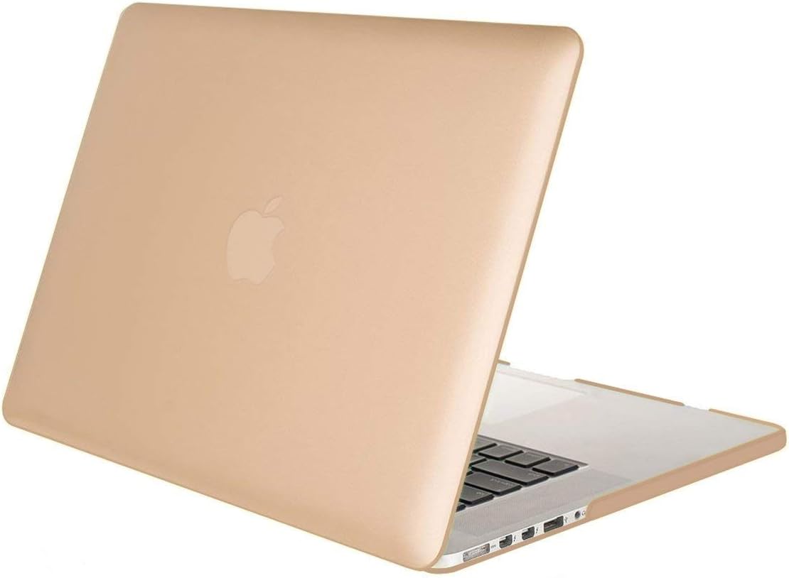 Mosiso Hard Case for MacBook Pro 13 Inch with Retina Display, Light Gold