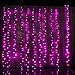 Valuetom 304 LED Curtain Lights Fairy String Twinkle Lighting for Party Wedding Home Garden Decoration 9.8Ft*9.8Ft (Pink)