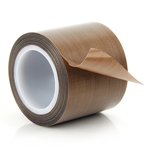 Teflon Adhesive Tape Vacuum Machine Sealing Tape PTFE Coated Fiberglass Tape ( 2 inch x 11 yards )