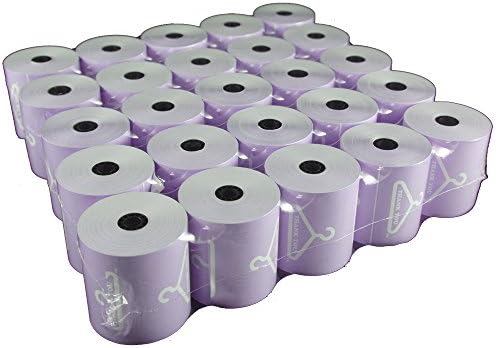 Dry Cleaners Receipt Rolls, 21# Thermal Light Hanger Logo 50 Rolls (PURPLE)