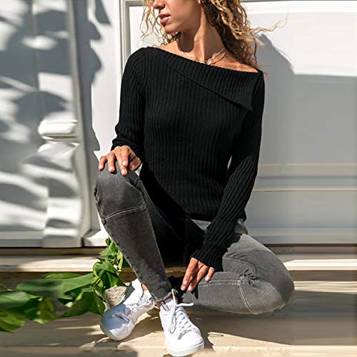 3 Blouses+Womens+SleeveSolid+Sweater+Pullover