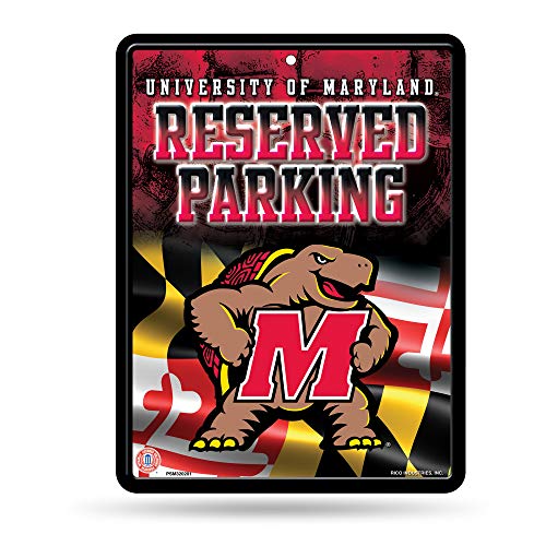 Rico Industries NCAA Maryland Terrapins 8.5-Inch by 11-Inch Metal Parking Sign…