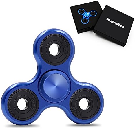 Fidget Spinner Toy Aluminium Alloy EDC Hand Spinner for Autism and ADHD Rotation Long Time Stress Relief Toys by NuoYaRen 102,blue