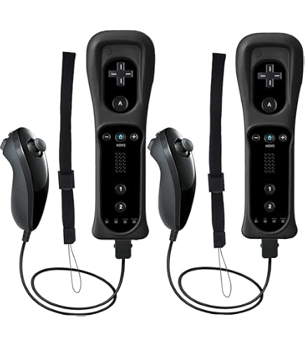 Manette De Jeu Wii Avec Protection En Silicone - Marque Wano, Occasion Fonctionnelle, Quelques Marques D'Usure