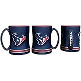 NFL Sculpted Coffee Mug, 15 Ounces, Houston Texans