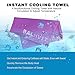 Balhvit Cooling Towel, Cool Towel for Instant Cooling Relief, Chilling Neck Wrap, Ice Cold Scarf for Men and Women, Microfiber Bandana Evaporative Chilly Towel for Yoga Golf Travel Sports, Purple