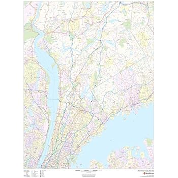Amazon.com: Working Maps Westchester County, New York NY Zip Code Map
