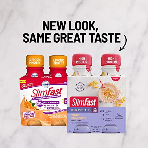 SlimFast Advanced Nutrition High Protein Meal Replacement Shake, Orange