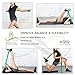 Yoga Stretch Strap, Cotton Non Elastic Multi Loop 80 inch Exercise Stretching Band for Physical Therapy, Pilates, Dance, Hamstring, Gym, Pose Fixing, Training, Bonus Carry Bag and Instructions Guide