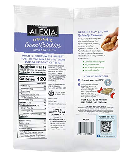 1 Alexia+Organic+Crinkle+Fries+Frozen