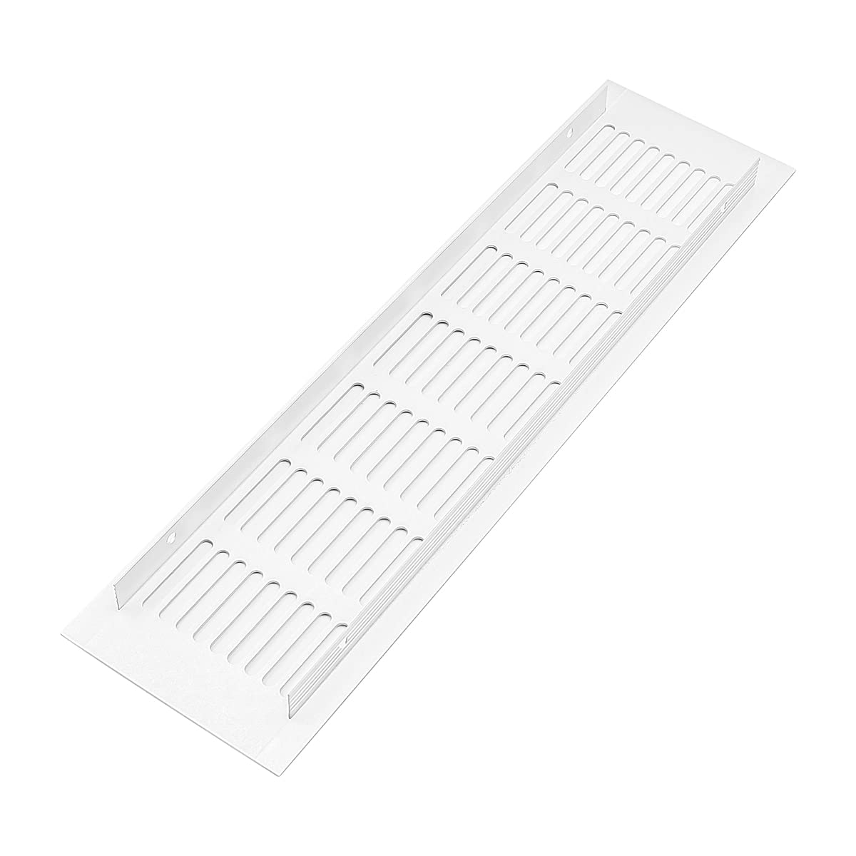 ANCLLO 4PCS Ventilation Grilles Aluminium Wardrobe Ventilation Mesh for Cupboards Shoe Cabinets Motorhome Bathroom Kitchen (8 x 30 cm)