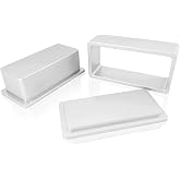 2&ldquo;x 4" Square Pre-Press Mold - CNC Machined 6061 Aluminum with Hard Anodized Finish-Sliver