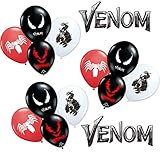 24PC VENOM LATEX BALLOONS FOR BIRTHDAY PARTY THEME DECORATION SUPPLIES
