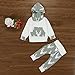 FEITONG 2Pcs Toddler Kids Baby Boys Clothes Deer Hooded Tops Jacket+ Pants Outfits Set (24 Months)