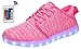 MOHEM ShinyNight LED Shoes Light Up USB Charging Flashing Sneakers(1687018Pink38)