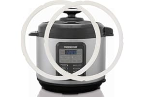 ZONEFLY Original Sealing Ring for FARBERWARE 6 Quart Power Cooker - Replacement Silicone Gasket Seal Rings for 6 Quart Power Pressure Cooker Farberware 6 Qt Model WM-CS6004W 7-in-1 Accessories Parts, 2 Pack