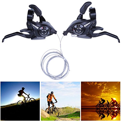 Alloet 21 Speed Bicycle Shifter Brake Conjoined DIP Derailleurs Mountain Bike Hand - Thumbnail 2