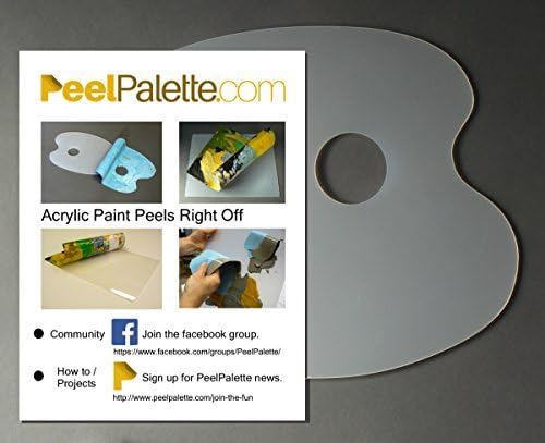 PeelPalette - Non Stick Paint Palettes (Curved 13.5" X 10.5")