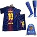 FC Barcelona 2017/18 Kid, Youth for Lionel Messi, Luis Suarez, Neymar Jr, Iniesta & the rest of club Barcelona for the New Season (Messi18, K26 (9-10 Years Old))