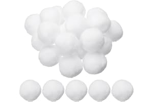 PATIKIL 2inch(50mm) Pom Poms for Crafts, 20pcs Large Pompoms for Crafts Puff Balls Bulk High Elasticity Fuzzy Balls for Hats 