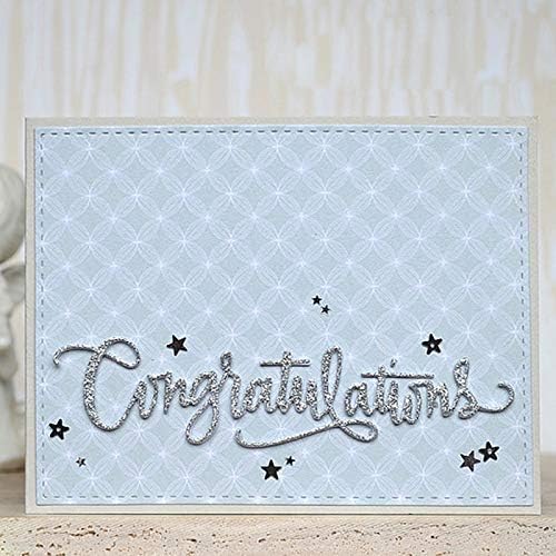 Word Congratulations Metal Cutting Dies Stencils for DIY Scrapbooking DIY Paper Cards Craft Making Craft Decoration