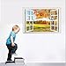 Amtoodopin 3D Fake Windows Wall Stickers Removable Faux Windows Wall Decal Landscape Wall Decor for Livingroom Bedroom (Yellow Leaf 23.6x35.4 inch)