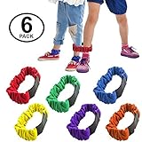 3 legged Race Bands - 6 Pack - Race Bands - Relay Race Games - Carnival Games - Birthday Games by Funny Party Hats