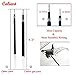 Caliart Retractable Gel Ink Rollerball Pens Black Gel Pens Medium Ballpoint Pens for Smooth Writing with Comfort Grip, 20 Count(0.7 mm)