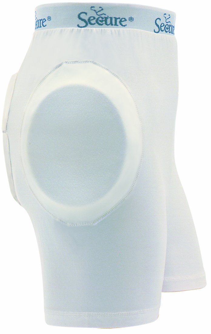 Secure Unisex Soft Hip Protector w/ Removable Tailbone Pad