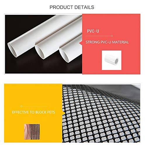 Decdeal-Hunde-Trschutzgitter-Treppenschutzgitter-Barrier-Sicherheit-Netz-fr-Babys-Hunde-Katzen