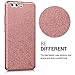 kwmobile Case for Huawei P10 - Shockproof Protective Bling Glitter Sparkle Hard Back Cover - Rose Gold