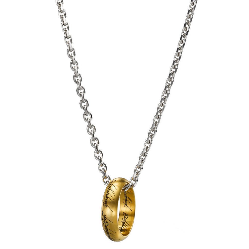 Noble Collection NN1588 - The Lord of the Rings: The Only Ring with Stainless Steel Chain