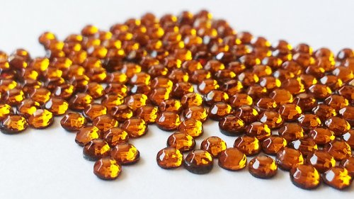 GoldenLiving168 Topaz Yellow Round 600pcs Rhinestone 3mm (10ss) 3D Acrylic Nail Art Decoration Cellphone Case (High Quality) USA SELLER! FAST SHIPPING!