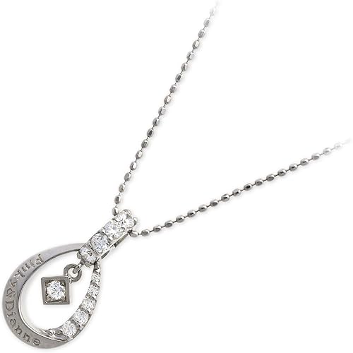 Amazon ピンキーアンドダイアン Pinky Dianne ネックレス レディース K10ホワイトゴールド キュービックジルコニア ネックレス 通販