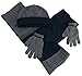 N'Ice Caps Kids Adults Hat Scarf Glove Winter 3 Piece Knit Accessory Set Touchscreen