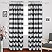 Deconovo Gray Striped Room Darkening Window Curtains Thermal Insulated Grey and Greyish White Striped Curtains for Bedroom 52W X 84L Gray 2 Panels
