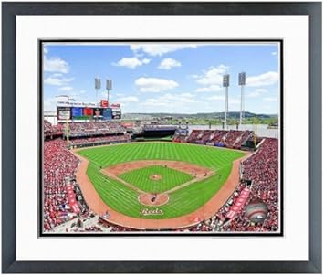 Amazon シンシナティ レッズ グレート アメリカン ボールパーク Mlb スタジアム写真 12 5インチ X 15 5インチ フレーム付き Mlb スポーツ アウトドア