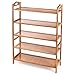 HOMFA Bamboo Shoe Rack 5-Tier Entryway Shoe Shelf Storage Organizer Free Standing Shelves