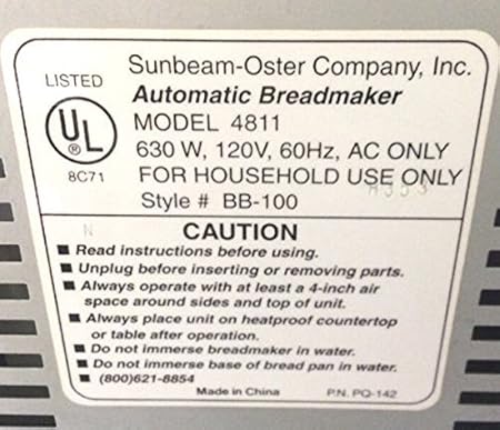 Nueva paleta de amasado para sunbeam-oster modelo # 4811 ...