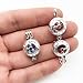 10pcs Silver Pearl Cage Locket Pendants, Essential Oil Diffuser DIY Necklace Bracelet Jewelry Making Craft, Bulk Beads Aromatherapy Diffuser Charms Gifts for Women Girls (Clock)
