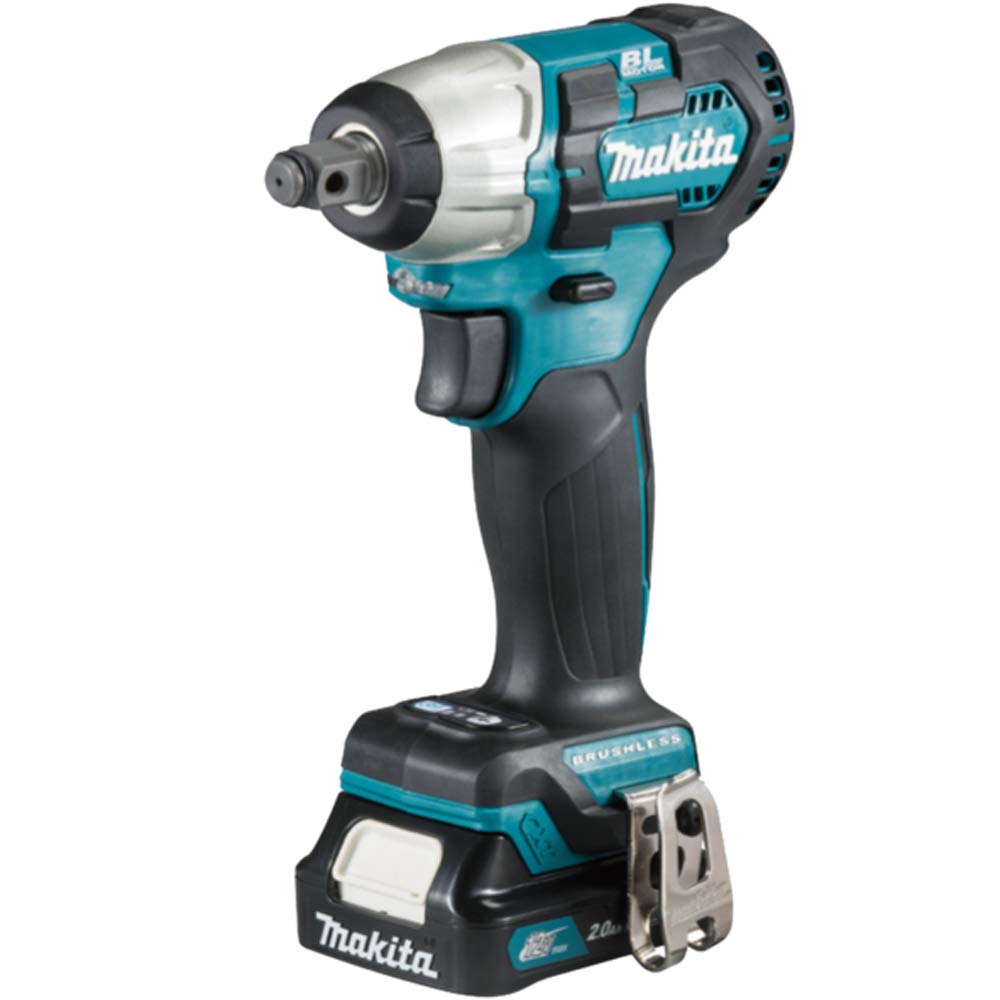 Makita TW161DSAJ 12V Max Li-Ion CXT Brushless Impact Wrench Complete with 2 x 2.0 Ah Li-Ion Batteries and Charger Supplied in A Carry Case