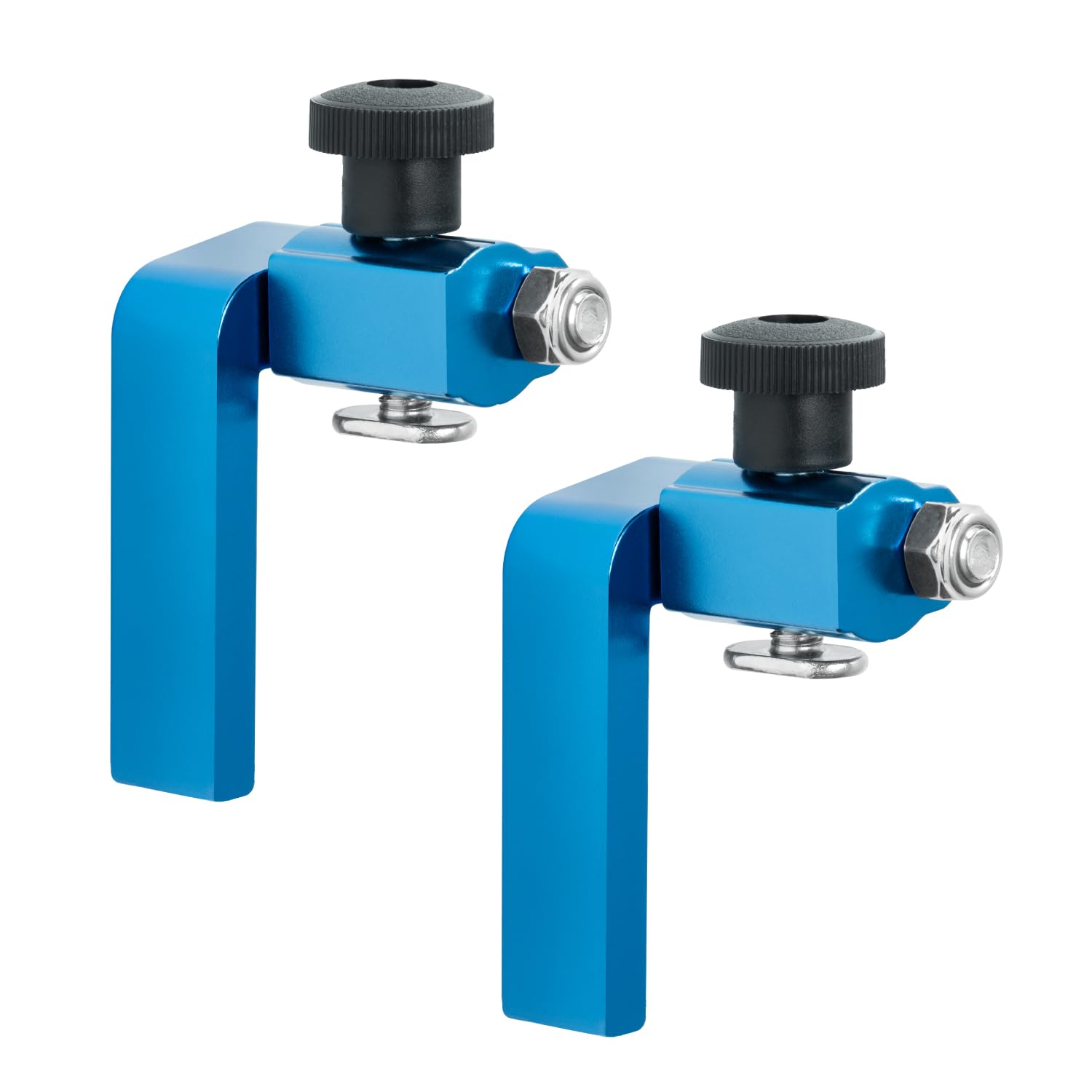 POWERTEC 71135-P2 2-1/4-Inch Fence Flip Stop for Woodworking, 2PK