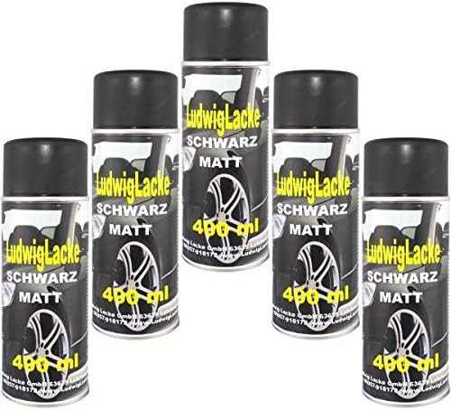5 Spray Paint Matt Black 400ml aerosol