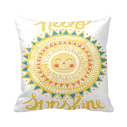 Amazon Com Goodaily Pillowcase Hello Sunshine Pillow Cover 20in