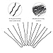 ICYANG 200Pcs Small Hair Pins for Thick Long Black Bobby Pins Buns French Brown Hair U Pins for Women Hair Bun Clip