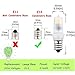 Bonlux LED E12 Candelabra Night Light - 2W (20W Equivalent) 120V JD T3/T4 E12 LED Chandelier Bulb Warm White 3000K for Ceiling Fan Cabinet Patio Lighting (5-Pack)