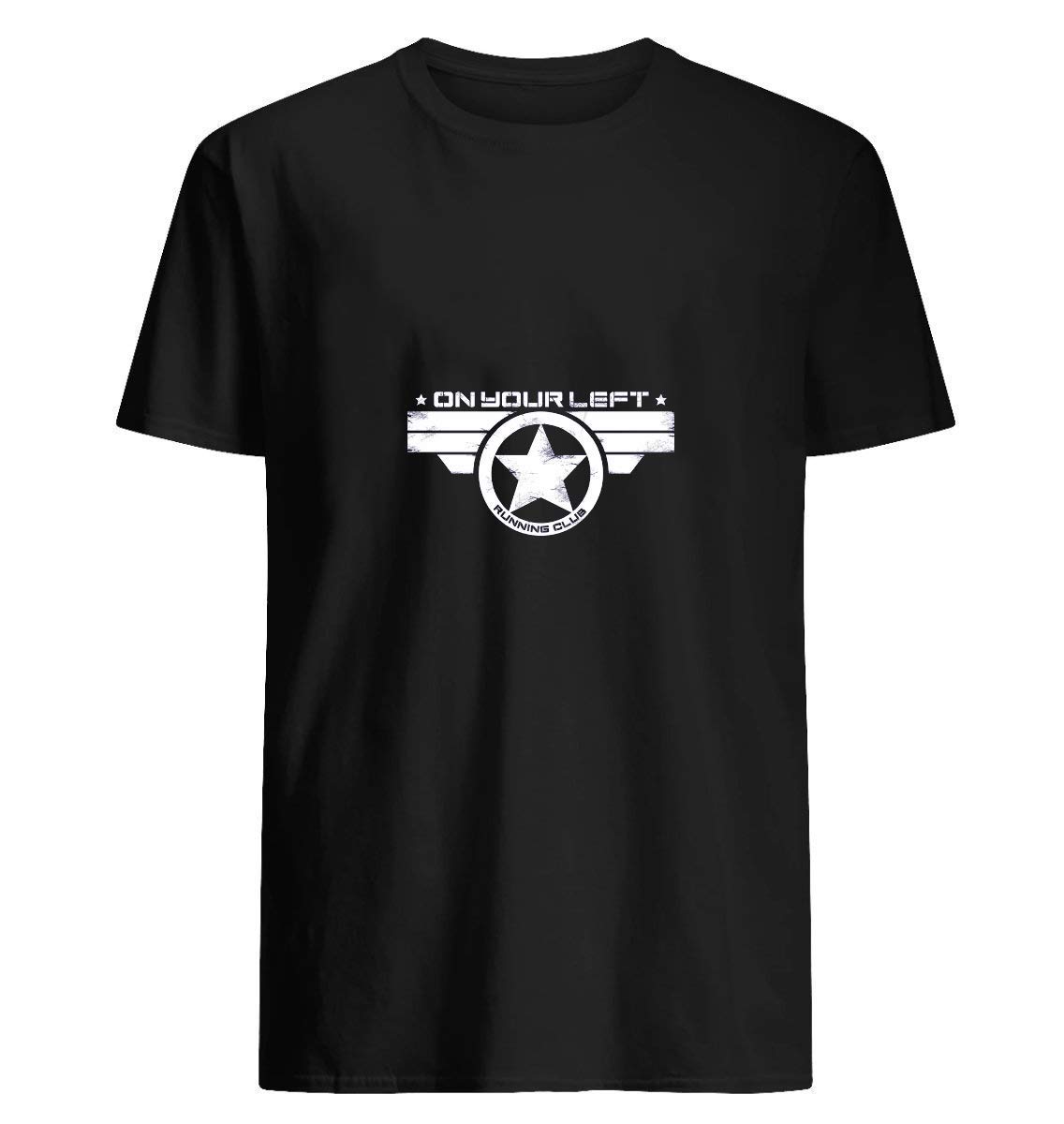 On Your Left Running Club Distressed Print 2 Durable To Go To Movie Parties And The Whole Year T Shirt